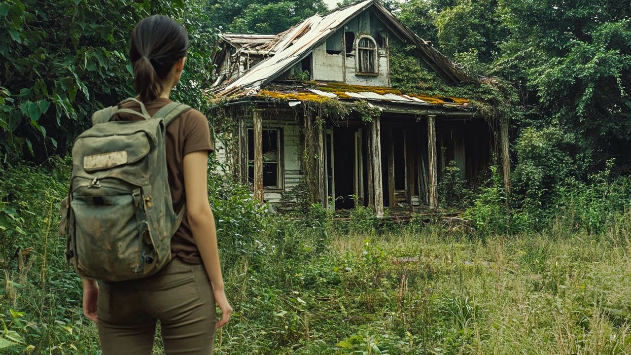 Young girl shocks by buying old house on deserted island to renovate into dream house