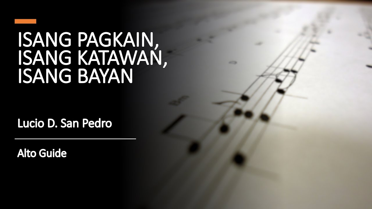 Isang Pagkain, Isang Katawan, Isang Bayan (ALTO)