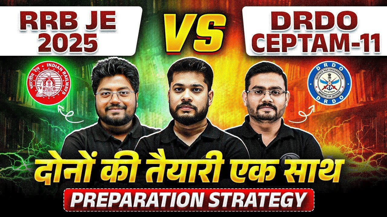 How To Start Preparation For DRDO Ceptam 11 & RRB JE 2025 | Master Strategy