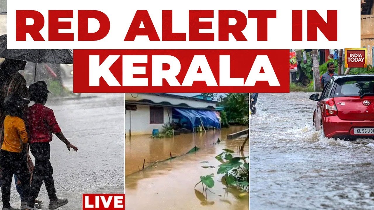 Kerala Rain LIVE | IMD Issues Red Alert In Kerala | Thunderstorms, Heavy Rain Across India