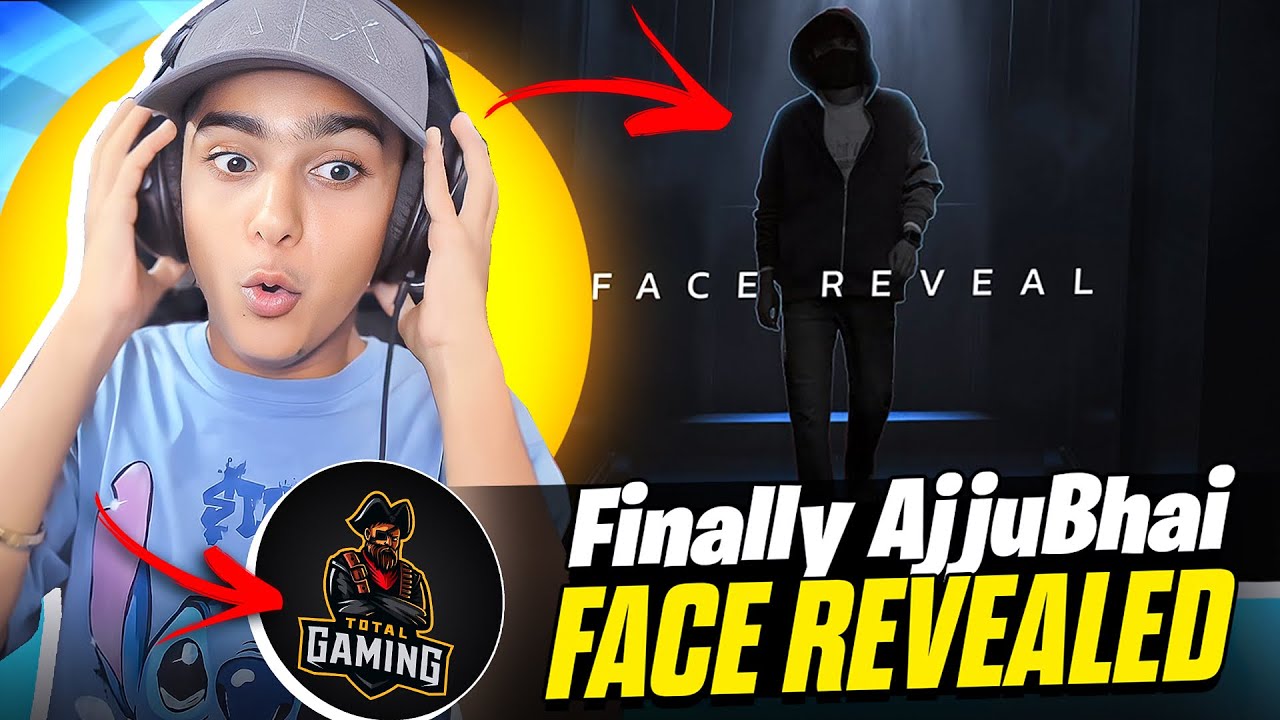 Ajjubhai Face Reveal Reaction 😱 @Total Gaming