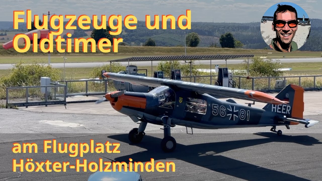 Flugzeuge und Oldtimer am Flugplatz Höxter - Ausflug mit VL3 Evolution und Dynamic WT9
