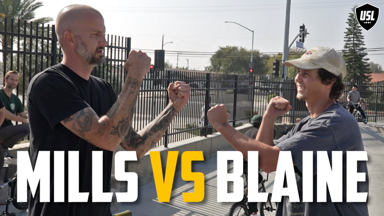 GAME OF BIKE - Ryan Mills VS BLAINE BRENNAN - USL CAGE MATCH