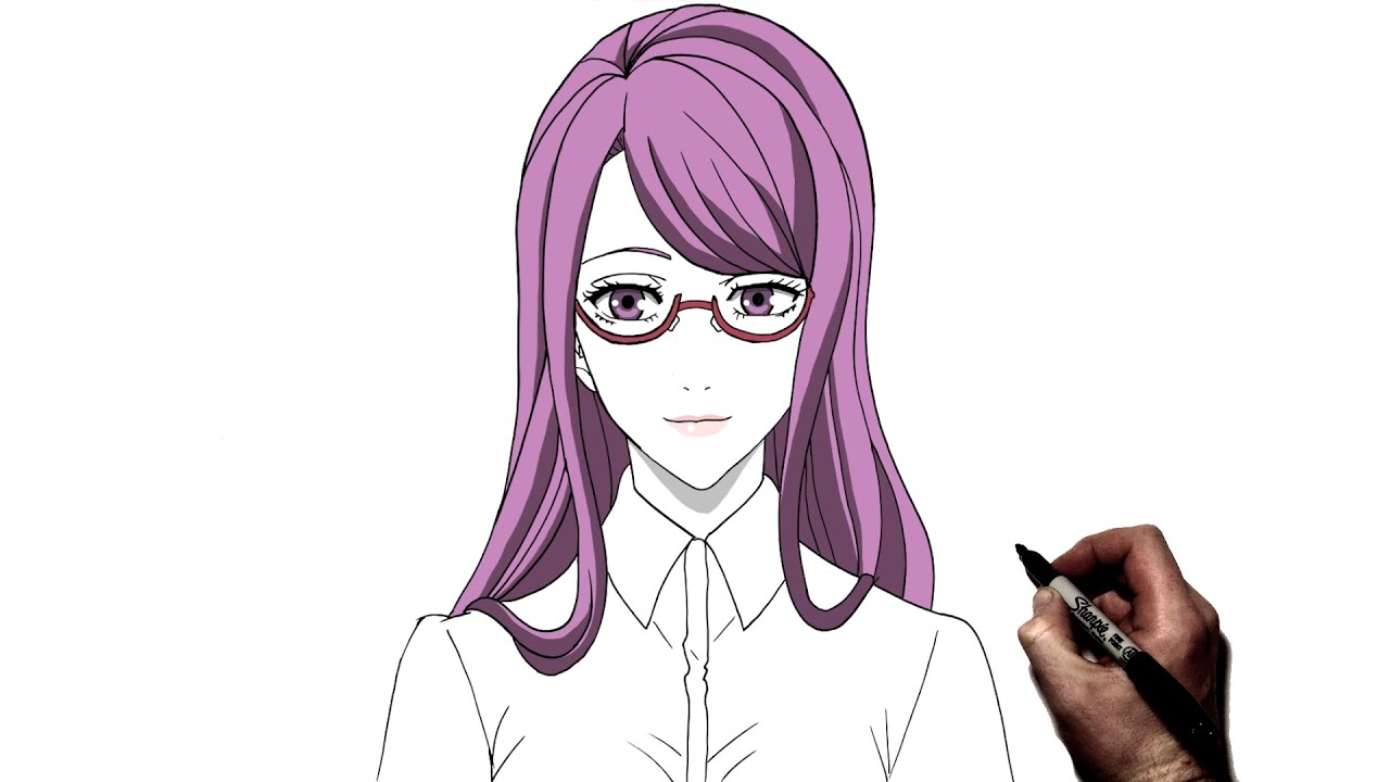 How To Draw Rize | Step By Step | Tokyo Ghoul