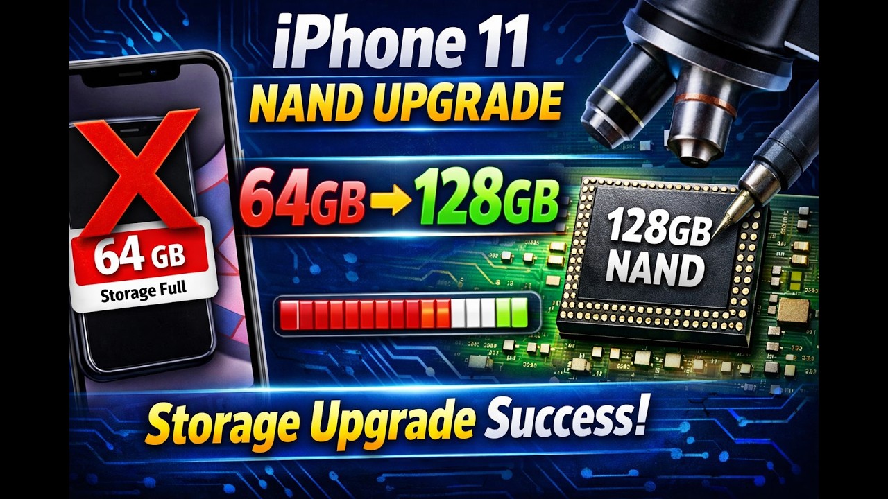 IPHONE 11 NAND UPGRADING 64GB TO 128GB