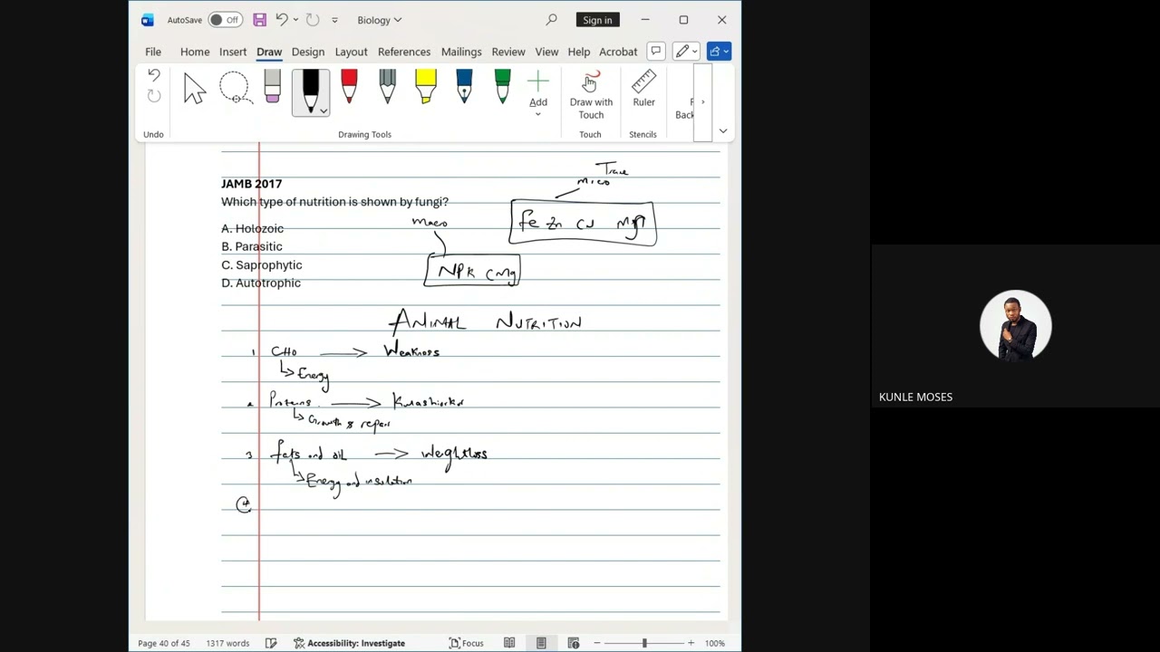 Biology session - Day 7 (2nd March 2026)