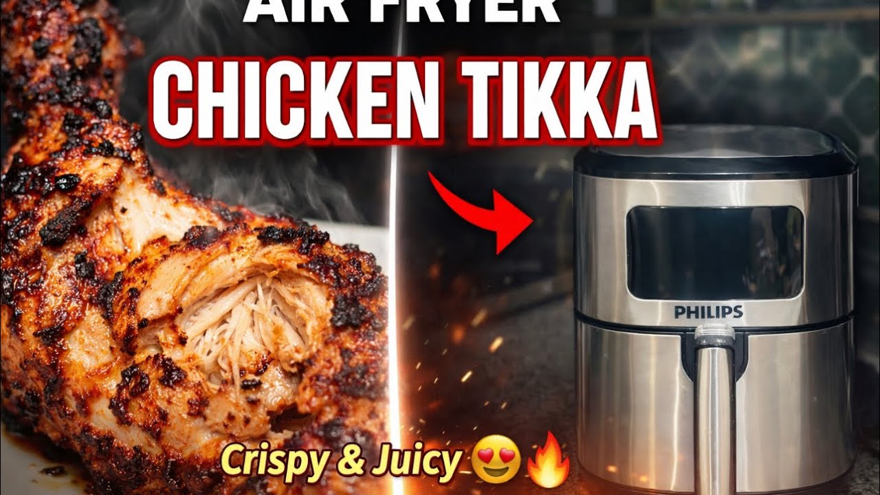 Chicken tikka recipe in   Airfryer | Airfryer review