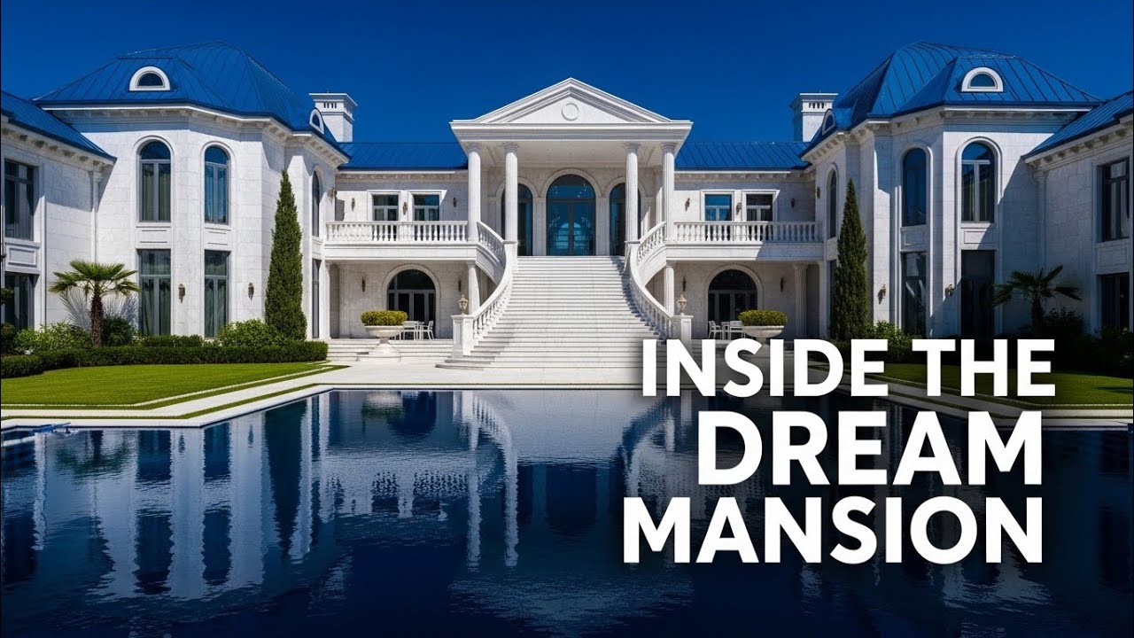 “Inside the Most Expensive White & Blue Mansion in the USA | Million-Dollar Luxury”