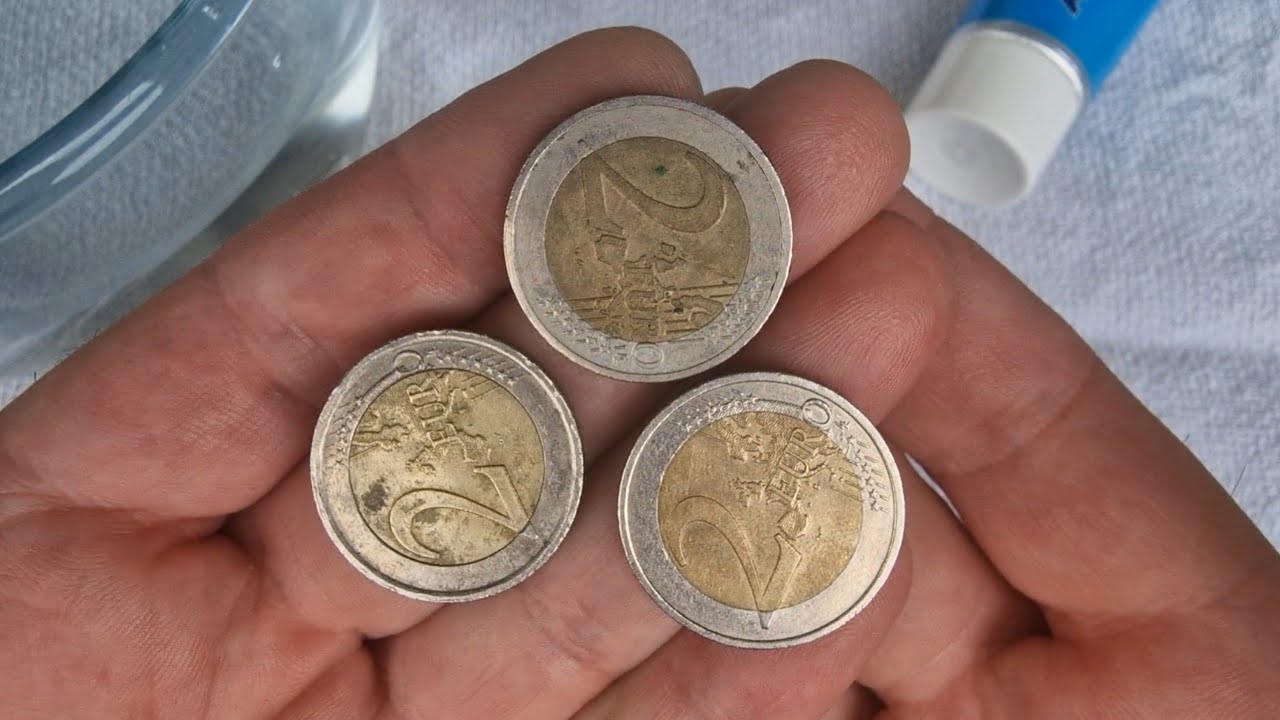 Euro coins. How do we clean a coin?!!