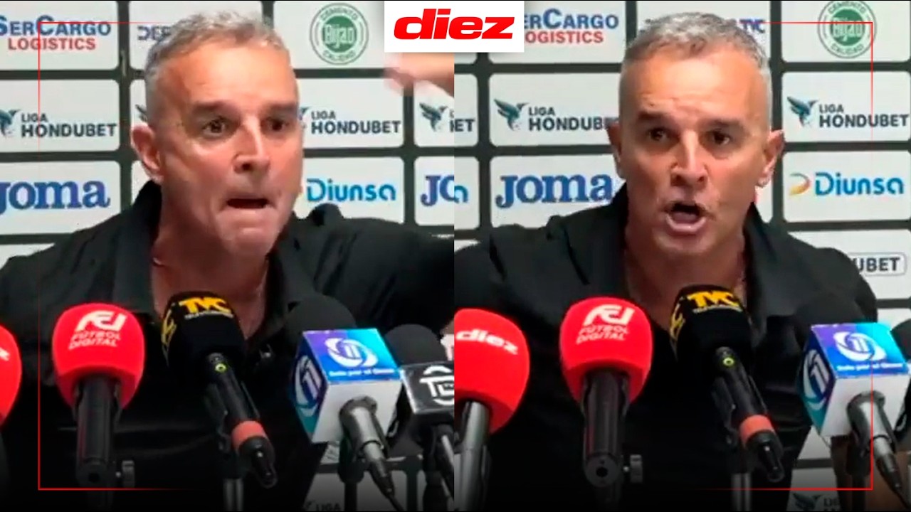 Pablo Lavallén estalla contra los árbitros y llama 'ROBO' la derrota de Marathón contra Real España
