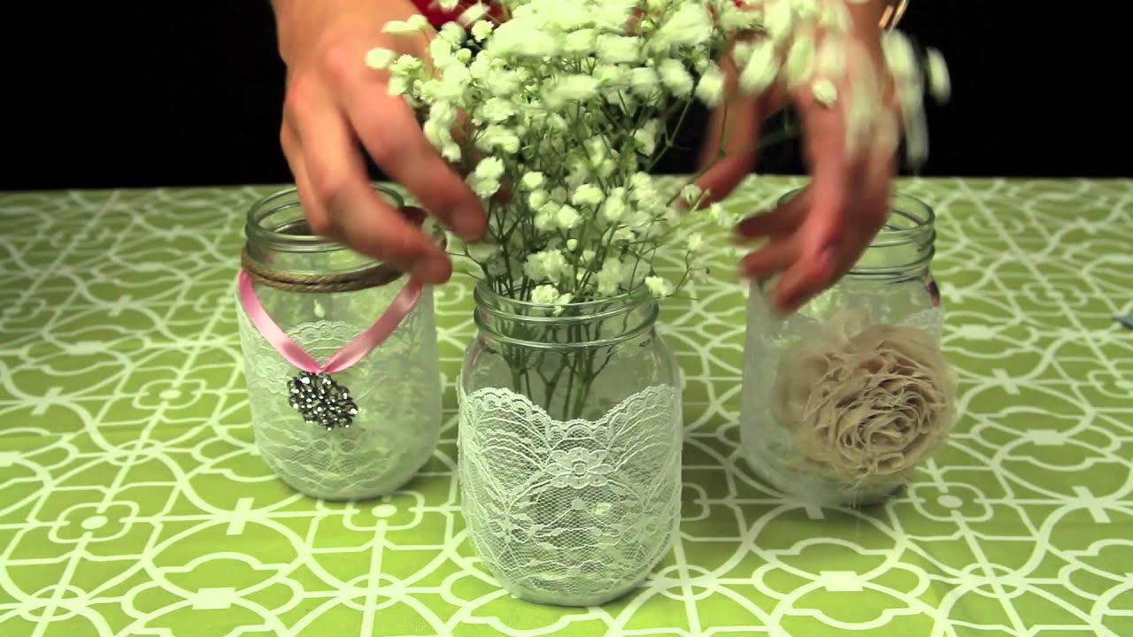 How to Decorate Mason Jars for a Wedding