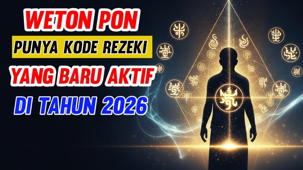 JARANG TERUNGKAP! WETON PON Punya “Kode Rezeki” yang Baru Aktif Tahun 2026! - MAKNA WETON