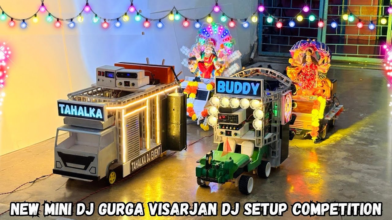 NEW mini dj weeding Navratri Durga murti mini dj truck decoration | mini dj truck | mini dj pickup