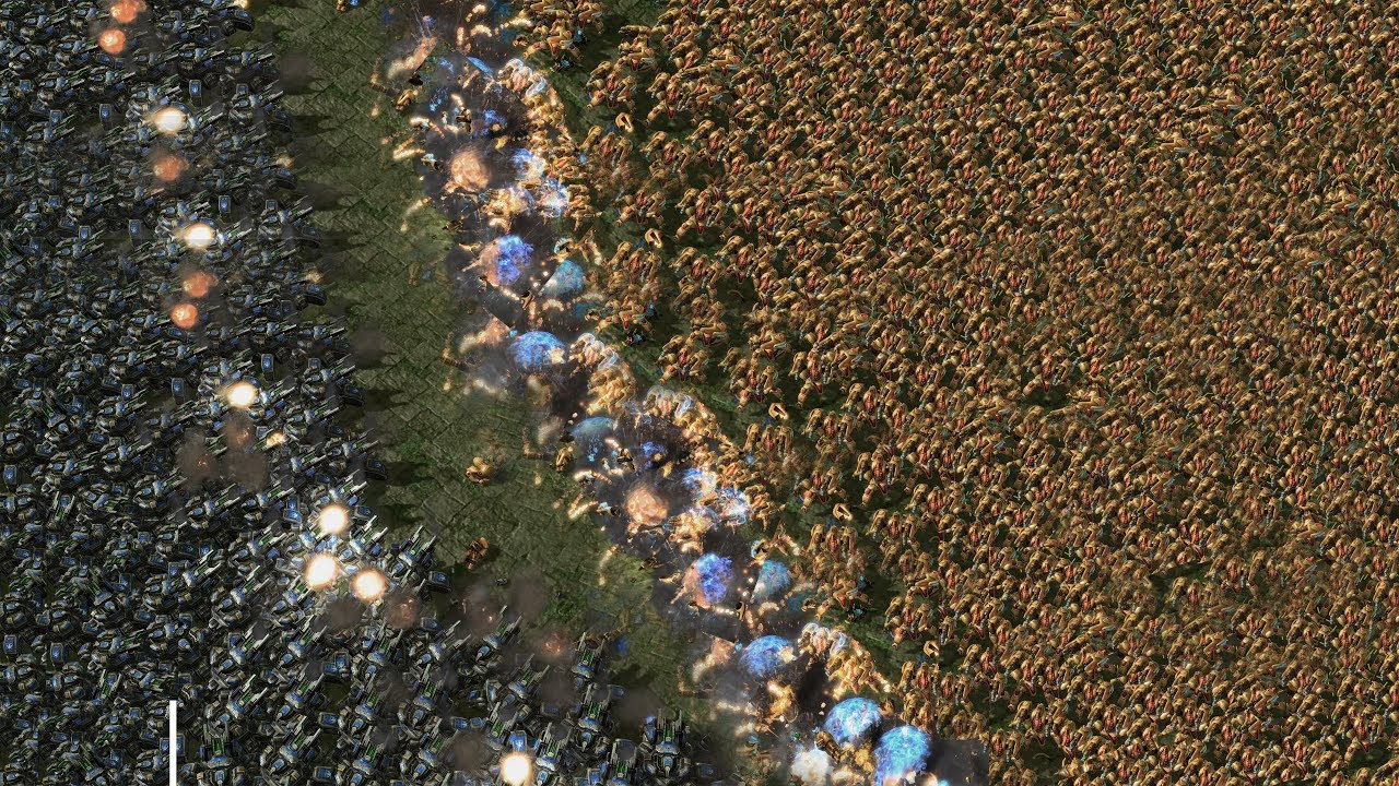 33.000 IMMORTALS vs 1.000 SIEGE TANKS (Siege Mode) - StarCraft 2 MASSIVE Battle