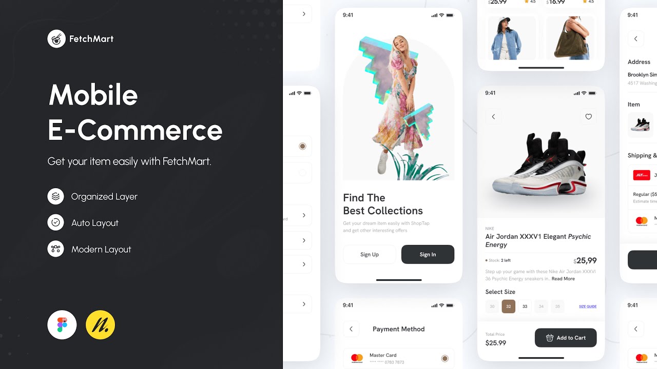 UI Design a E-Commerce App Design - UI Speed Design | Week - 07
