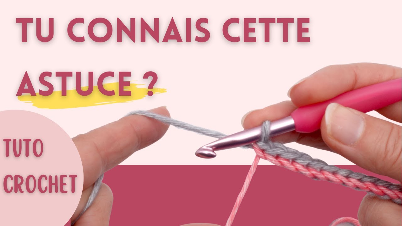 🤩 ASTUCE ! Tuto - Comment faire une cordelette au crochet ? Avec une utilisation pour la chaînette