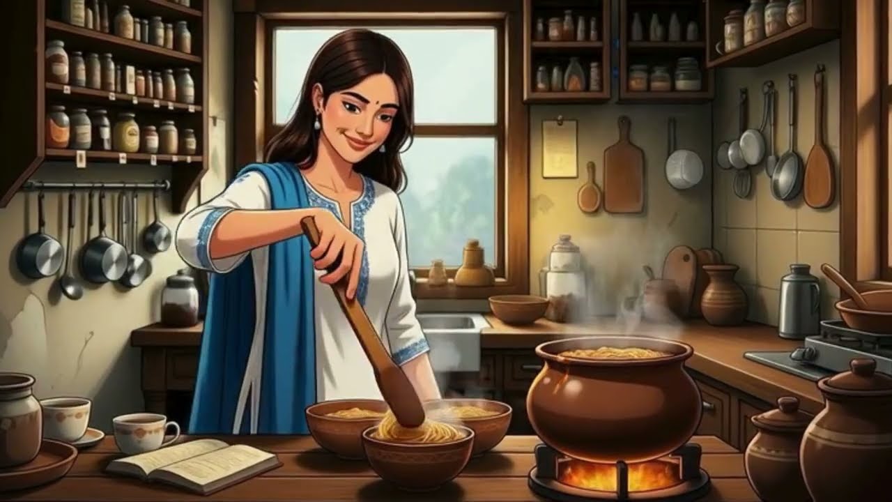 🌧️ Rainy Day Comfort in an Indian Village | Cozy Maggi, Chai & Monsoon Calm 🍜☕
