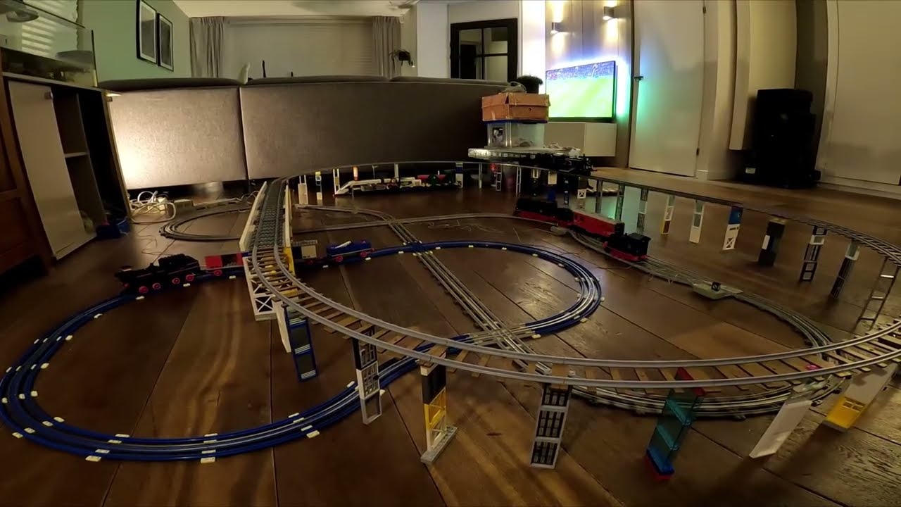 The world of LEGO steam trains.