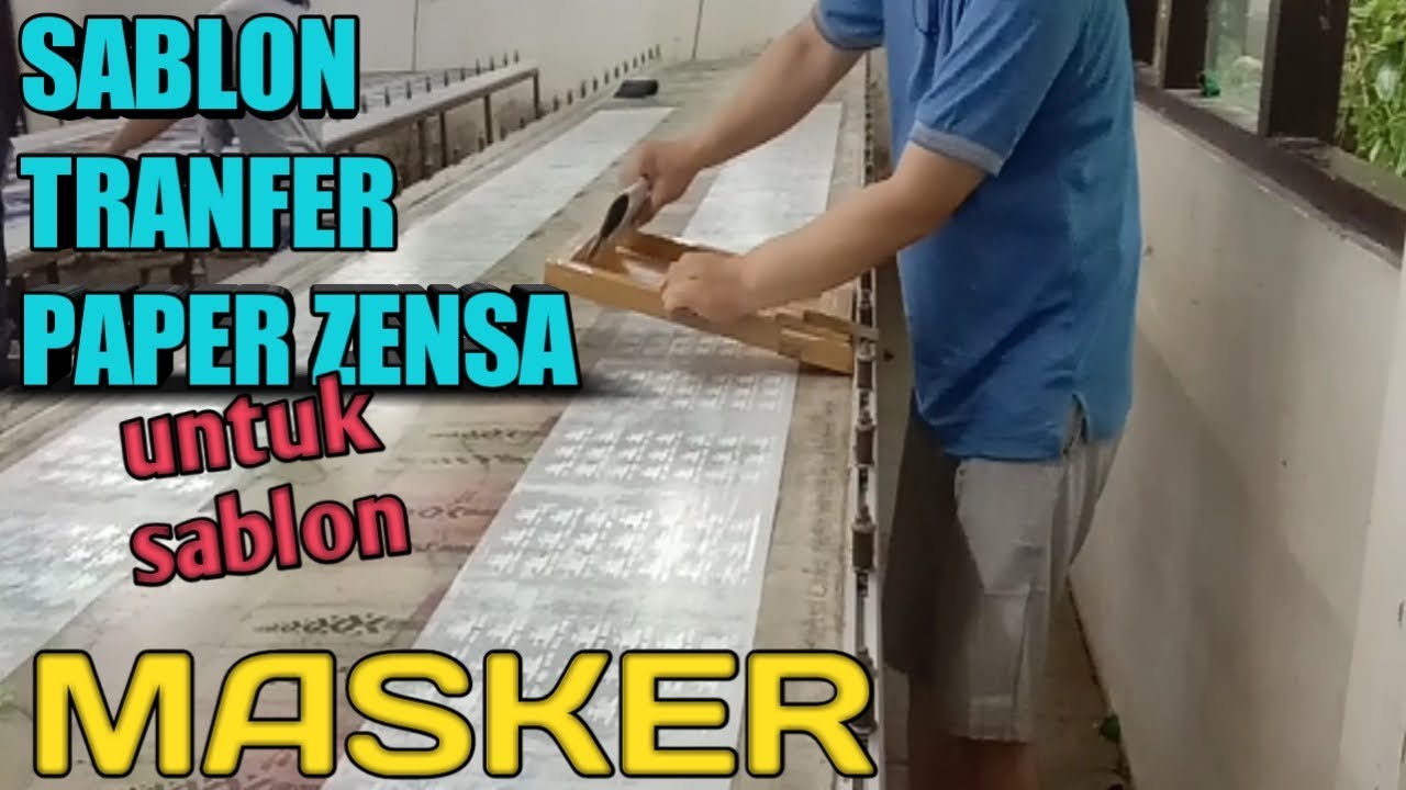 Sablon tranfer paper zensa kertas