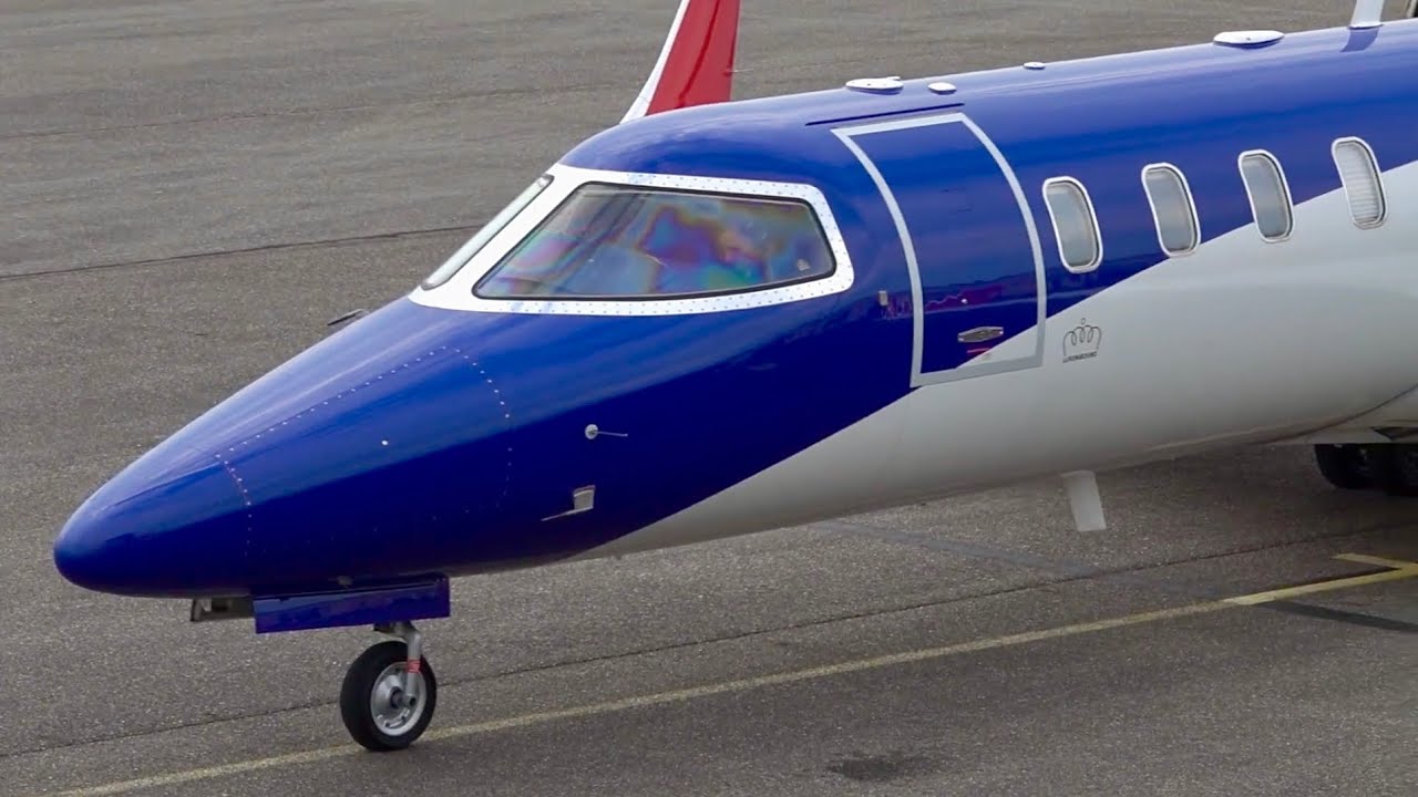 Luxembourg Air Rescue Bombardier Learjet 45 | Short Takeoff at Nancy #aviation #engineering #plane