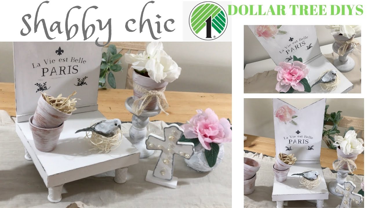 SHABBY CHIC DOLLAR TREE DIY