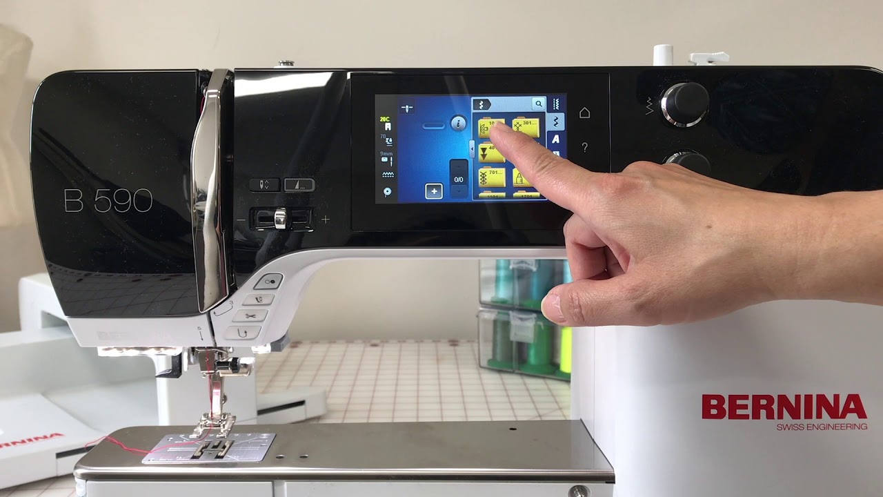 5 Series Bernina Guide Class - Creative Sewing and the Home Screen