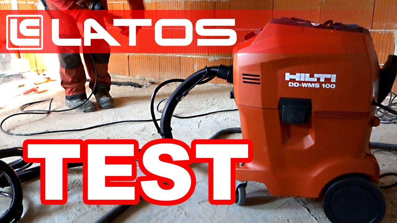 Hilti DD WMS 100 - wiercenie diamentowe na mokro z odkurzaczem.