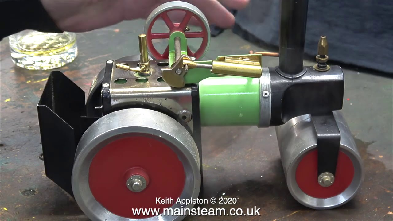 A MAMOD STEAM ROLLER RUNNING ON ALTERNATIVE FUEL