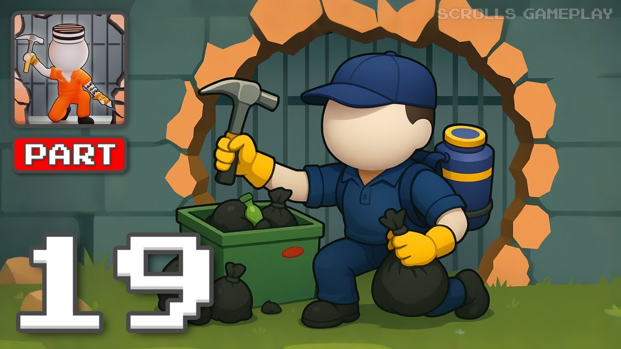 Prison Breakout - Gameplay Walkthrough Part 19 - Plan Escape Outsmart Guards (iOS, Android)