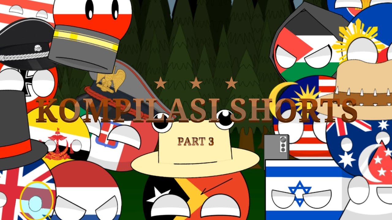 Kompilasi Shorts Countryballs #3 || USIBALL ⭐