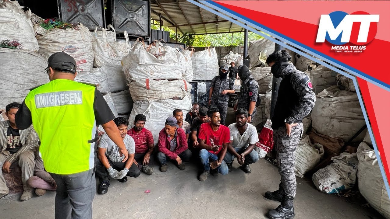 Imigresen serbu kilang besi buruk di Jalan Chan Sow Lin, 15 PATI ditahan