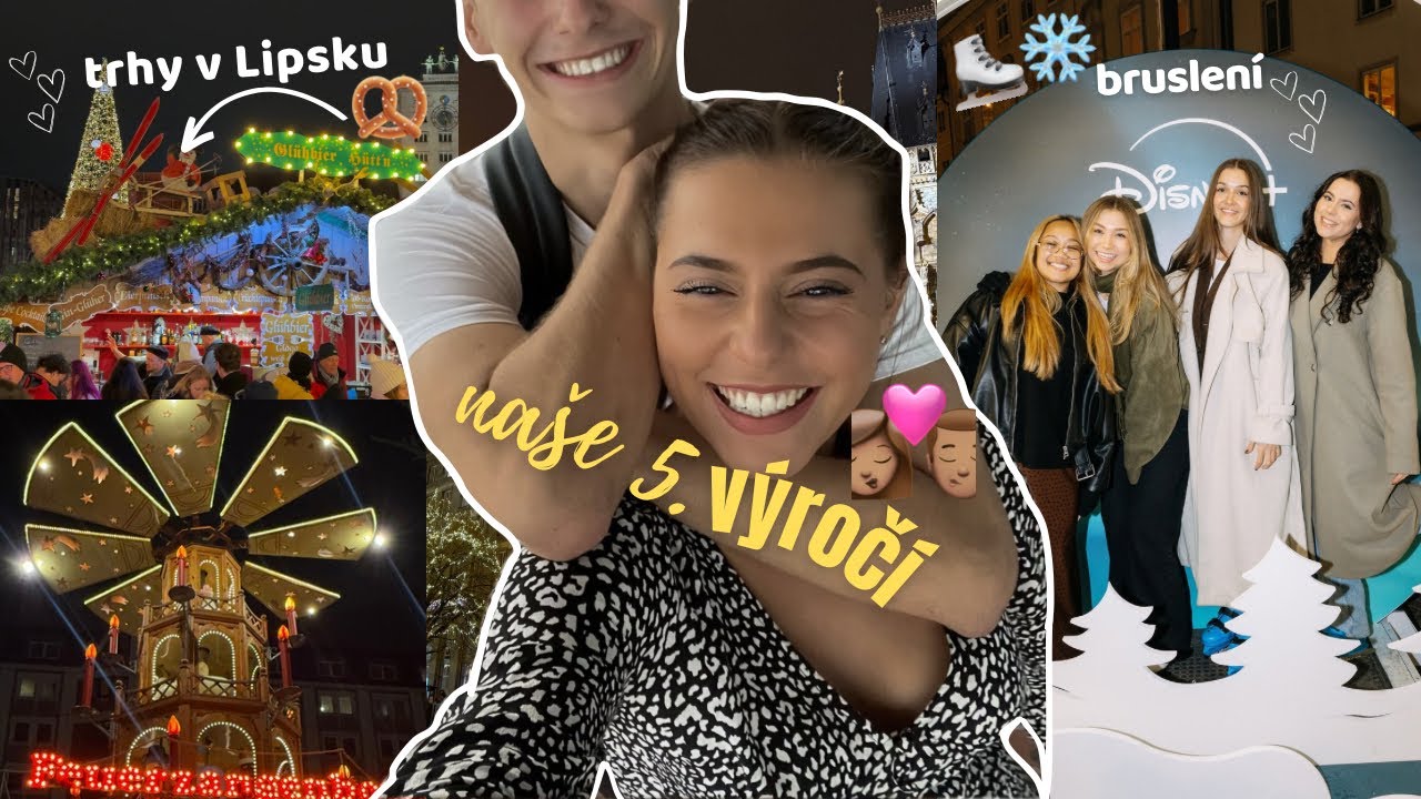 NAŠE 5. VÝROČÍ💞👩🏽‍❤️‍💋‍👨🏽 Trhy v Lipsku, bruslení, zápočty, keramika & Avatar 3✨ VLOGMAS | Lucy 