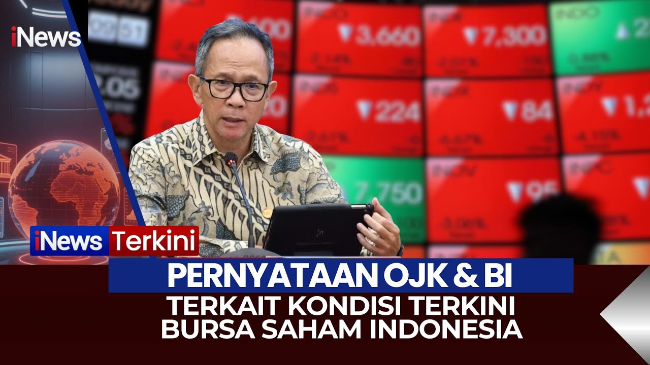 🔴PERNYATAAN OJK & BI TERKAIT KONDISI TERKINI BURSA SAHAM INDONESIA | iNews Terkini (29/01)