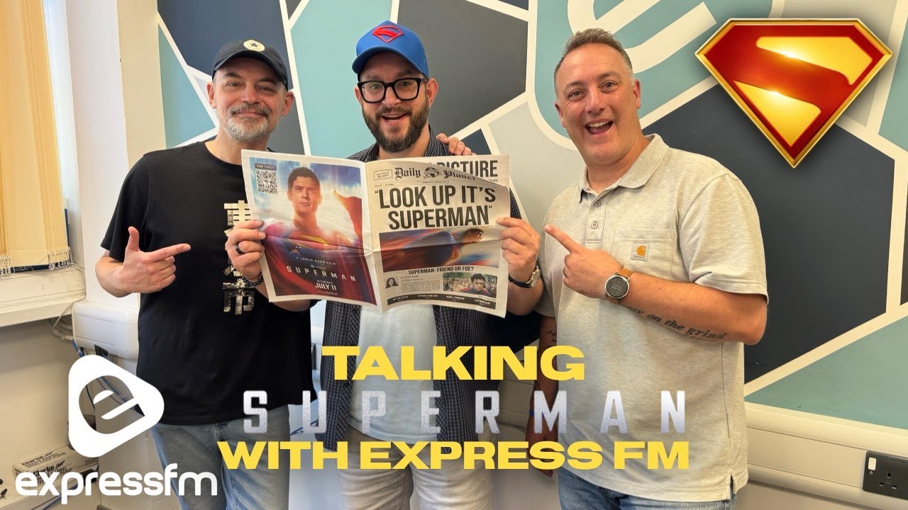 Talking #Superman with the heroes at Express FM! #Superman #JamesGunn