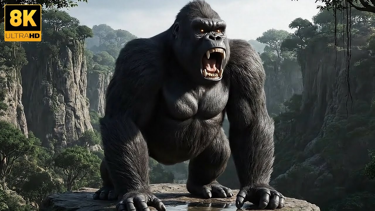 KING KONG 2025: FULL HD King Kong and the primitive tribe fight against Zombie animals and !