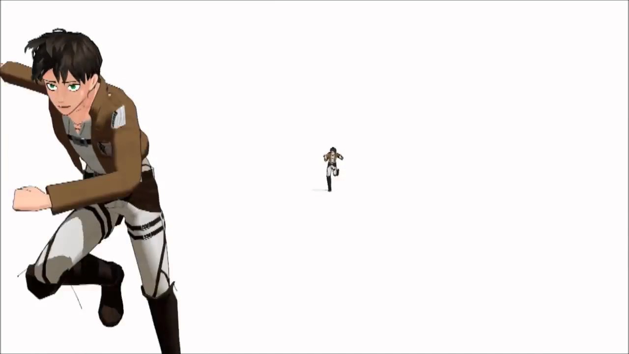 [MMD] Attack on Titan -Run Eren,Run!!