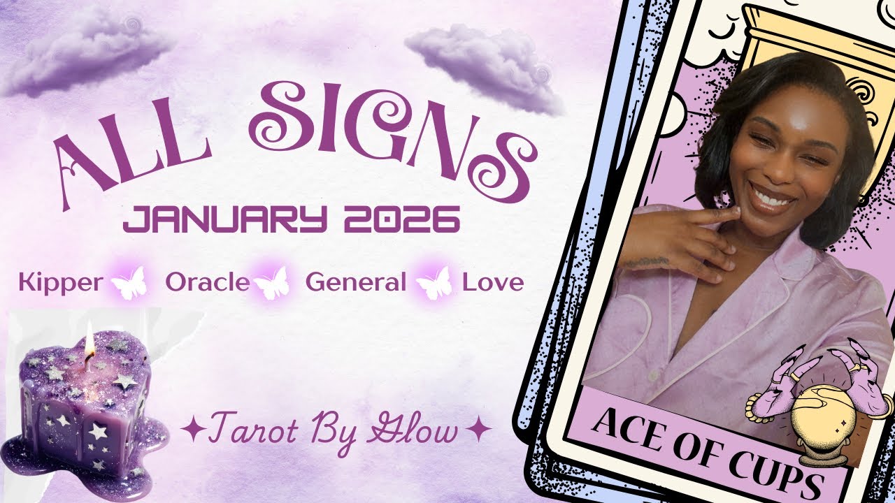 ALL SIGNS JANUARY 2026! 🥂 TIMESTAMPED! #allsignsreading #tarotbyglow #tarot #theglowracle #love 