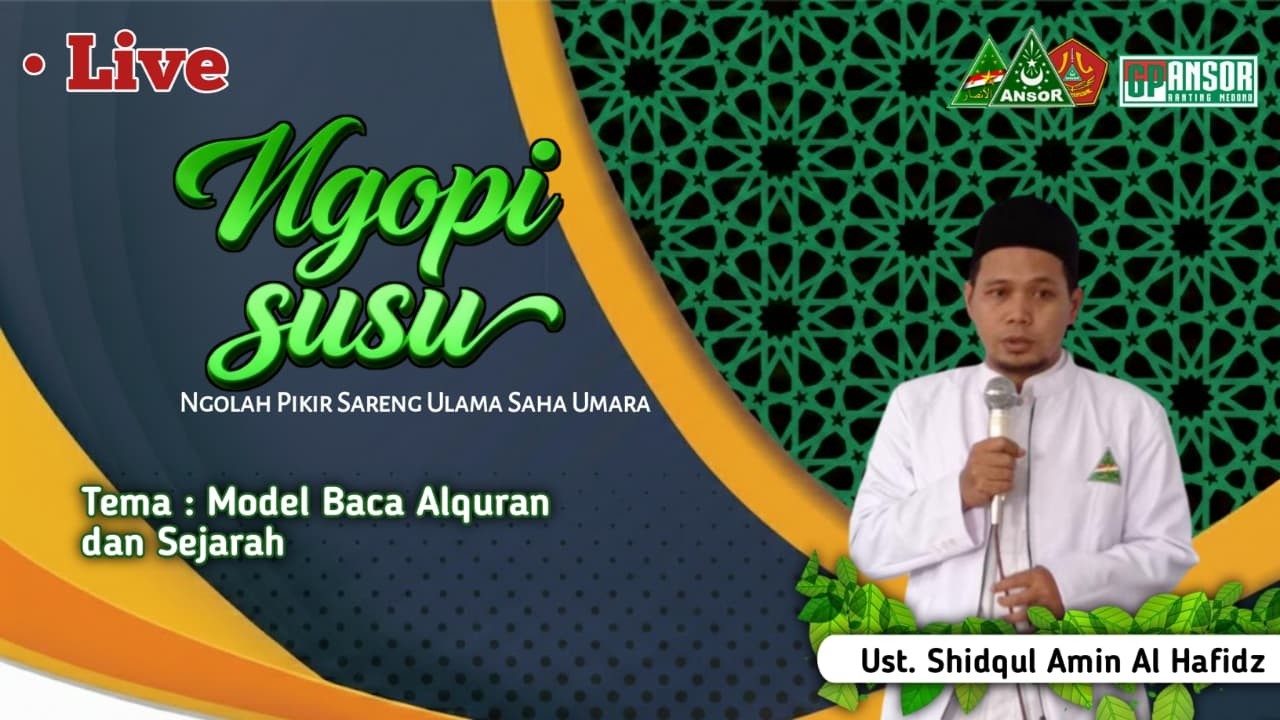 LIVE-NGOPI SUSU bersama  Ketua MDS RA Pekalongan ( Ust. Shidqul Amin Al Hafidz )