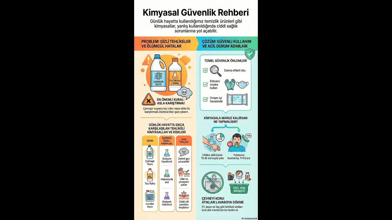 Kimyasal Maddelerin Güvenli Kullanımı | Evde ve Laboratuvarda Kimya Güvenliği