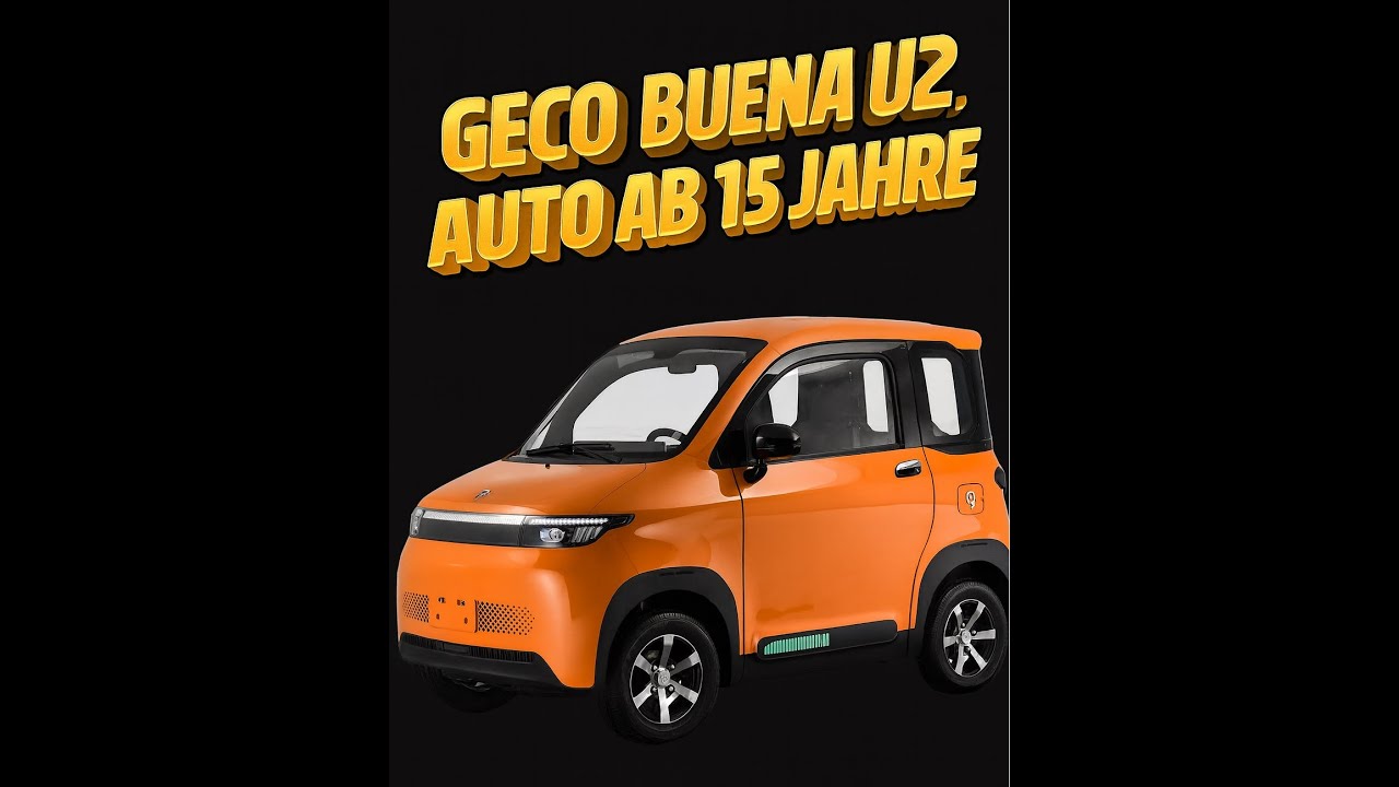 Geco Buena U2 E-Mopedauto Vorstellung #automobile #emobility #moped #kabinenroller