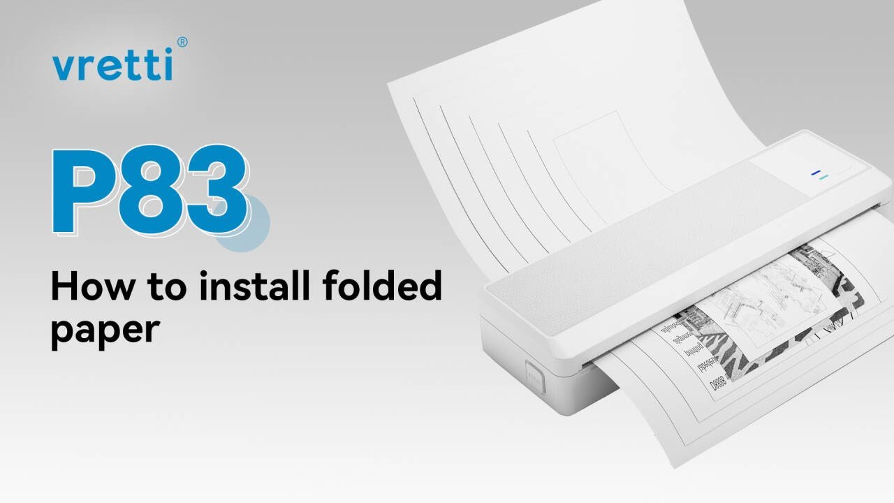 How to Install Folded Paper in Your Vretti P83 A4 Thermal Printer | Step-by-Step Guide
