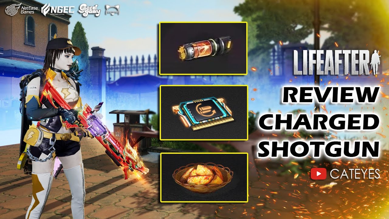 💯 LIFEAFTER How to use New Core CHARGED SHOTGUN 🔥 Correctly ❓Chip Combinations and Buff Food💥
