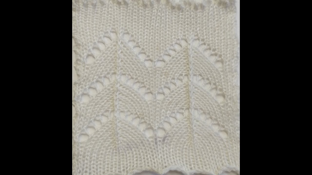 knit horseshoe lace tutorial for flat bed knitting machines by hand manipulation