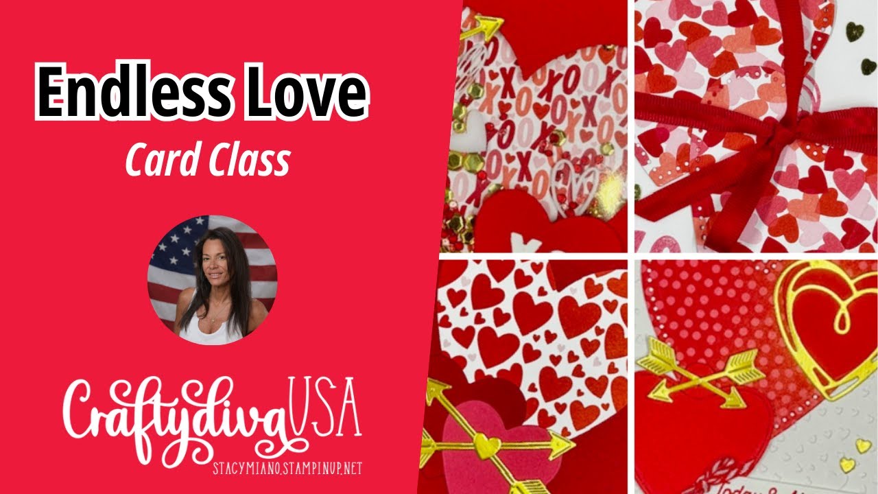 Endless Love Card Class | Fun Fold Cards & Shaker Cards | Handmade Cardmaking Tutorial | Stampin Up