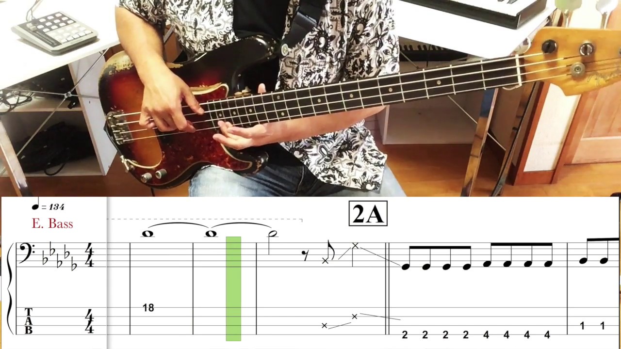 【歌あり】フロントメモリー/鈴木瑛美子×亀田誠治(Bass cover)５線譜&Tab譜付き