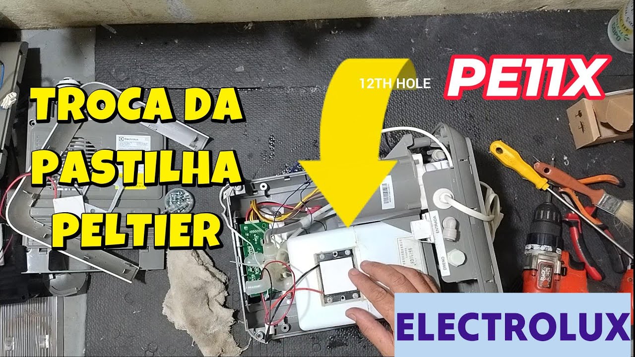 Manutenção no Purificador  PE11X (Não Estava Gelando) | Troca do Cooler e Pastilha Peltier.