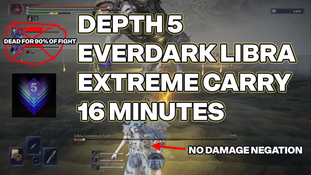 Depth 5 Everdark Libra Revenant Extreme Carrying Randoms - Elden Ring Nightreign