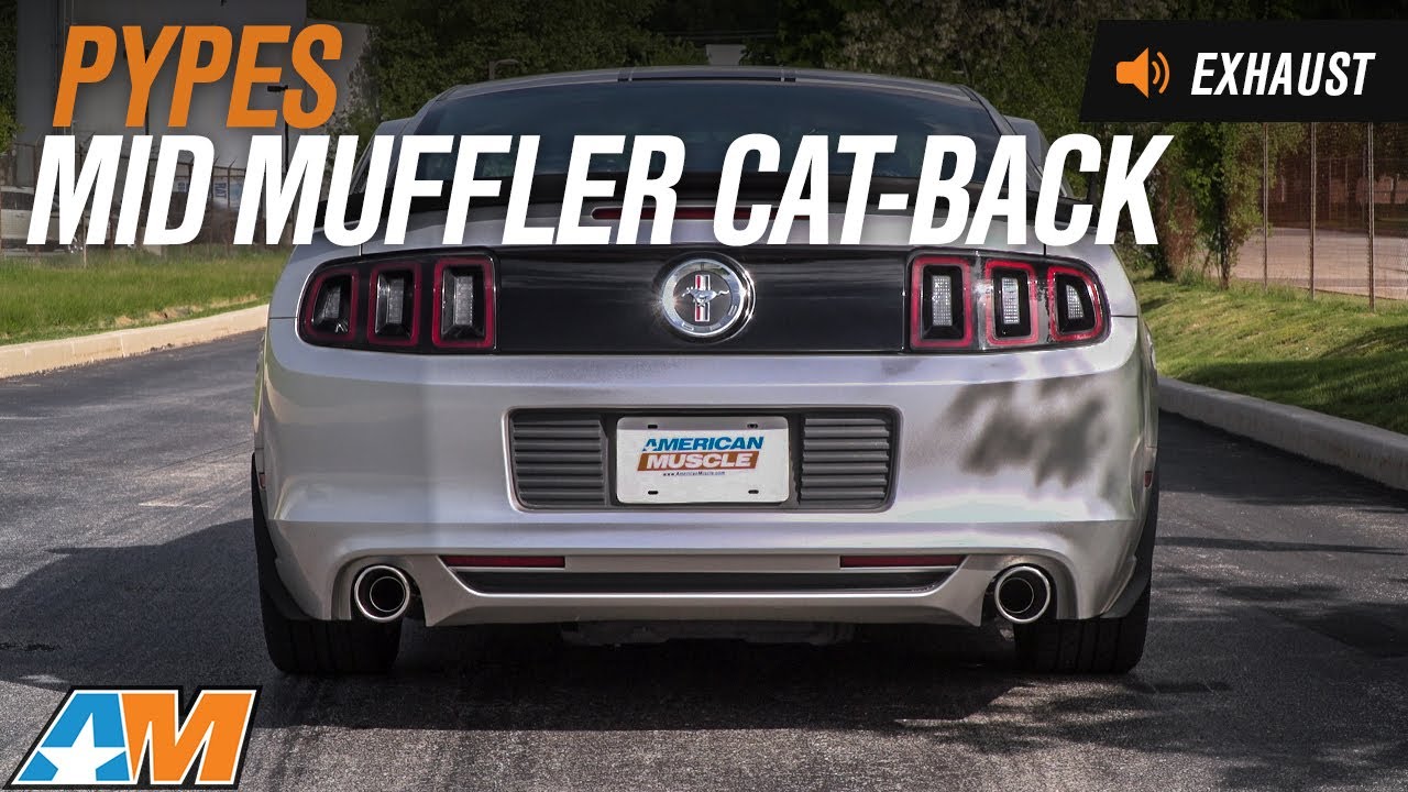 2011-2014 Mustang V6 Pypes Mid Muffler Cat-Back Exhaust Sound Clip & Install