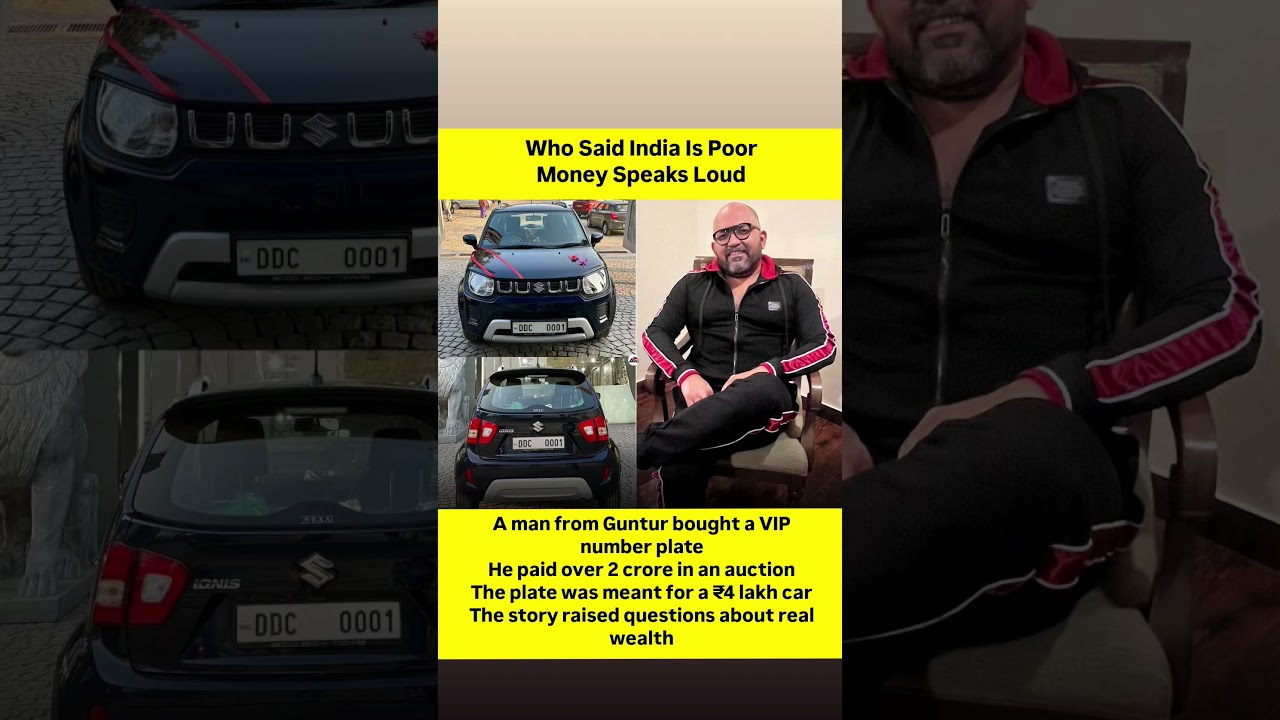 ₹2.08 Crore Number Plate on a ₹7 Lakh Car: India's Most Expensive!