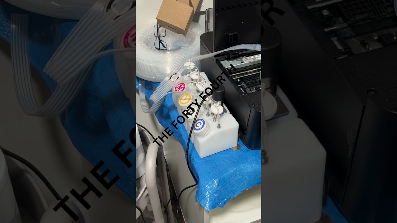 How to install Epson XP-15000 DTF 250ML CISS TANK KIT part 1